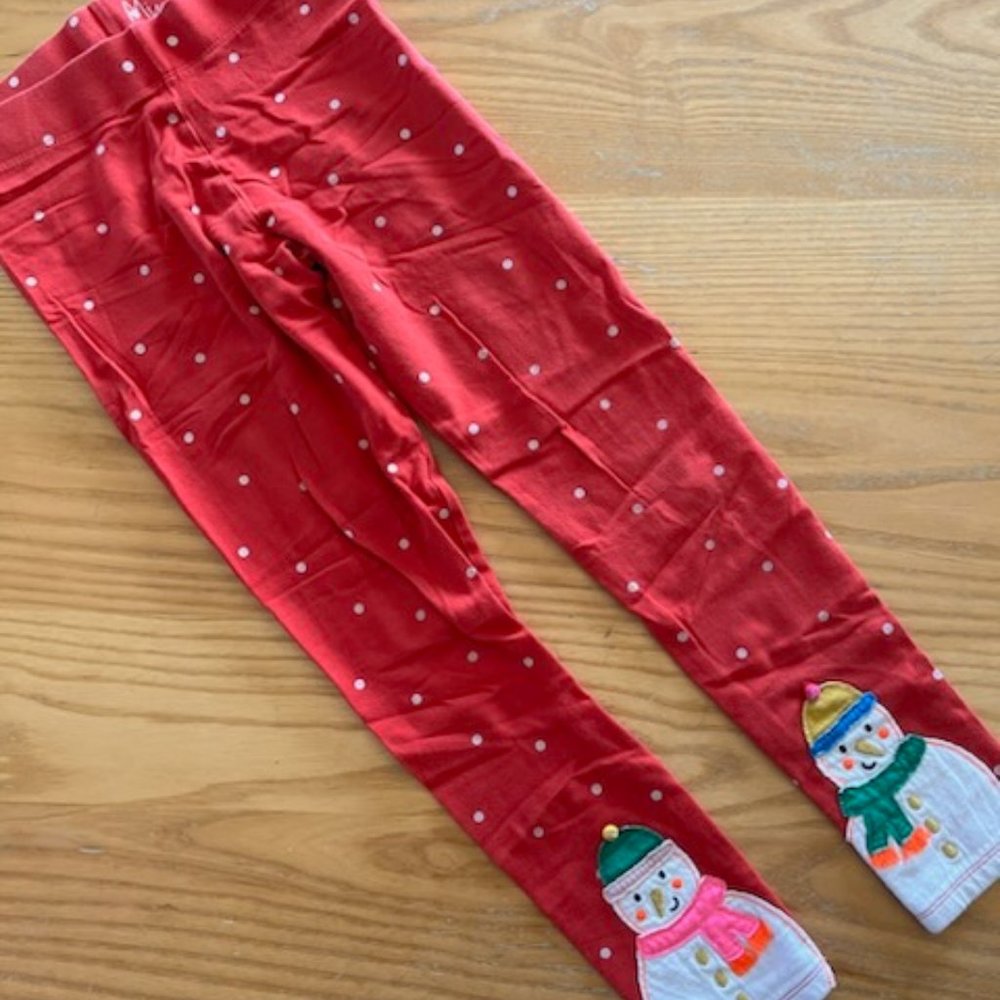 Mini Boden snowman leggings
